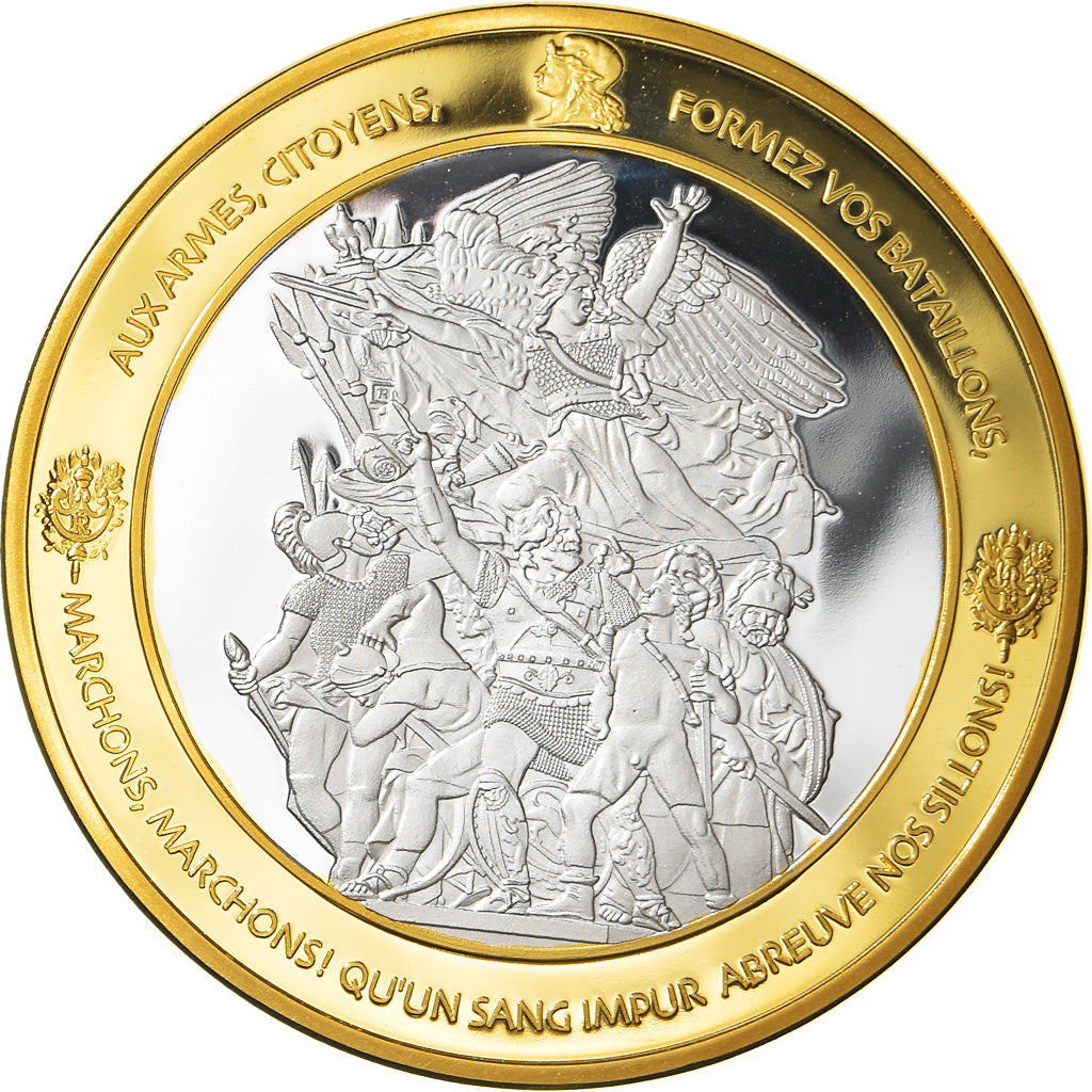 Francja, Medal, Les piliers de la République, Marianne, Politics, MS(65-70)