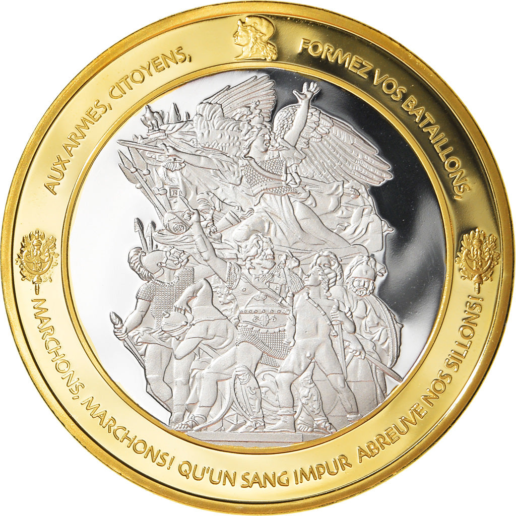 Frankrijk, Medaille, Les Piliers de la république, Liberté, Politics, FDC