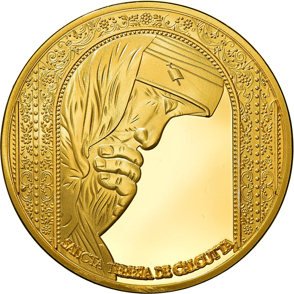 Francia, medaglia, Sancta Teresa de Calcutta, Religions & beliefs, FDC, Rame