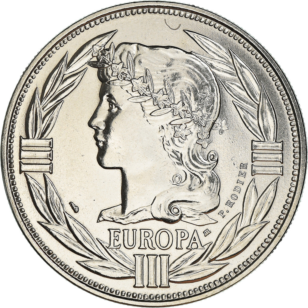 França, Medal, Ecu Europa, Marianne, Politics, 1986, Rodier, MS(65-70)