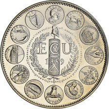 Frankrijk, Medaille, Ecu Europa, Marianne, Politics, 1989, Rodier, FDC