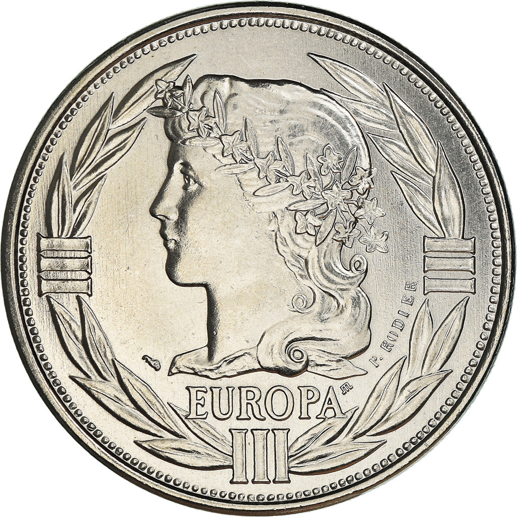 Francia, medalla, Ecu Europa, Marianne, Politics, 1992, Rodier, FDC, Cobre -