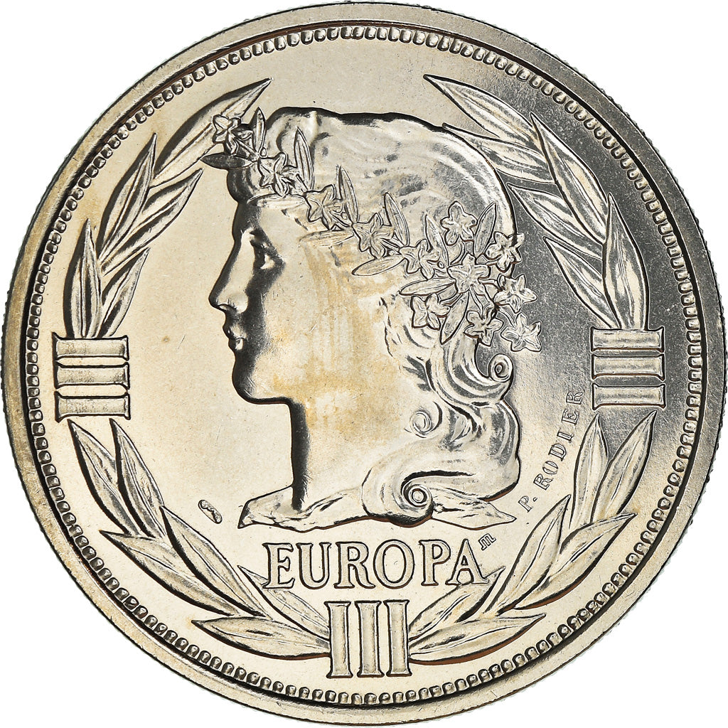 Francia, medaglia, Ecu Europa, Marianne, Politics, 1993, Rodier, FDC