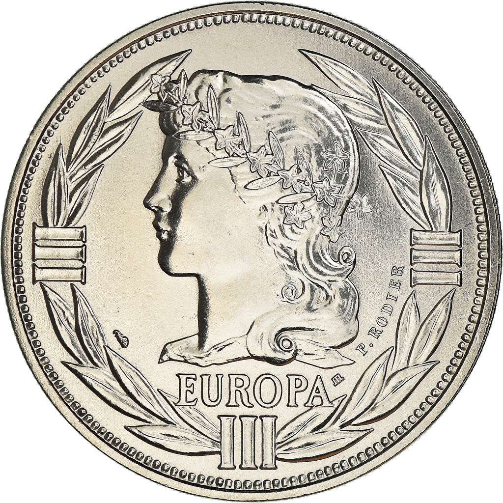 Francia, medalla, Ecu Europa, Marianne, Politics, 1985, Rodier, FDC, Cobre -