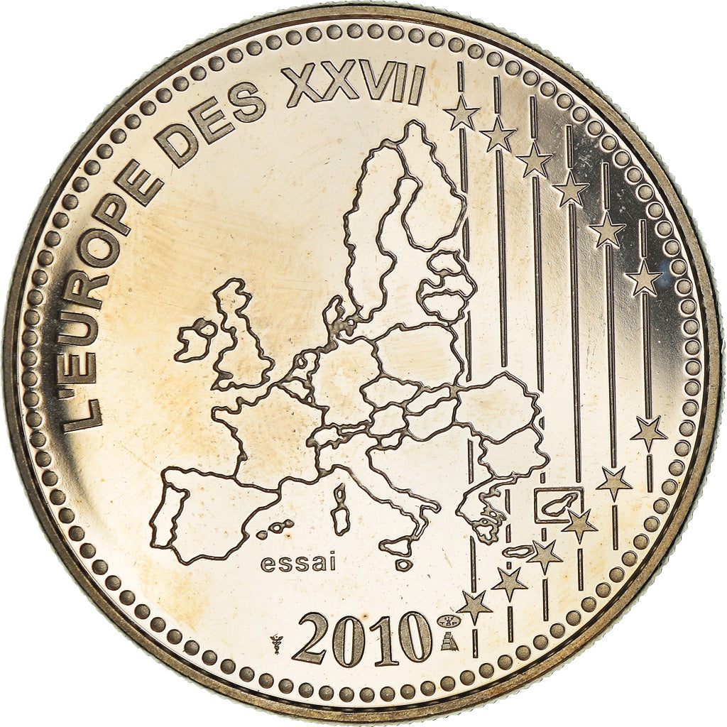 France, Medal, L'Europe des XXVII, 50 ans du nouveau Franc, Politics, 2010