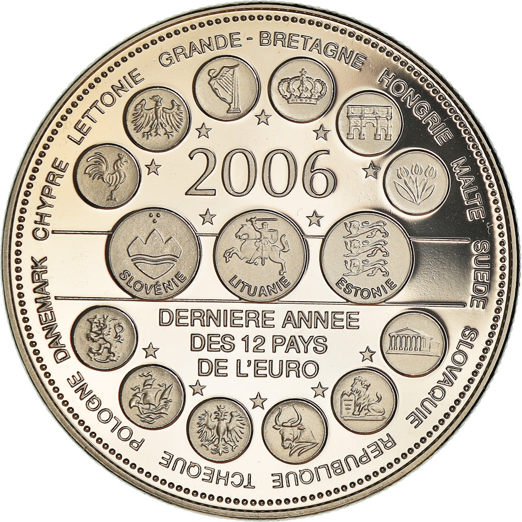 Francia, medaglia, L'Europe des XXV, Dernière Année des 12 Pays de l'Euro
