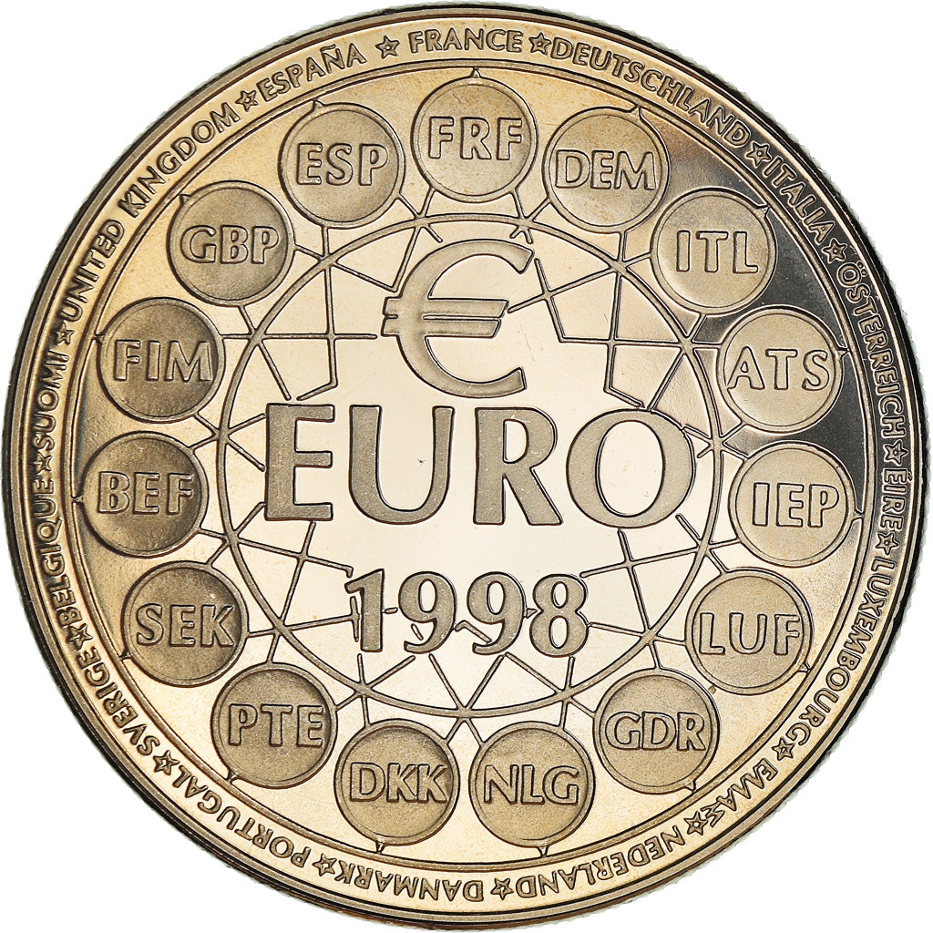 Francia, medaglia, Ecu Europa, Politics, 1998, Jimenez, FDC, Rame-nichel