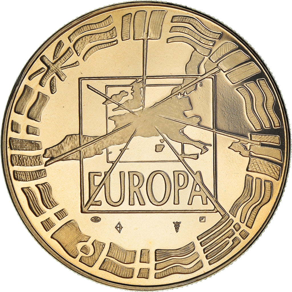 Francia, medaglia, Ecu Europa, Politics, 1998, Jimenez, FDC, Rame-nichel
