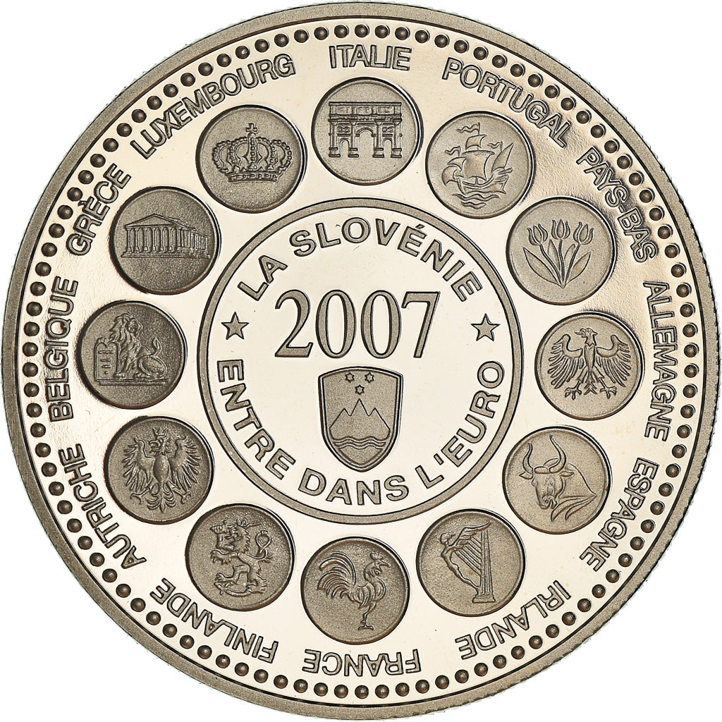 Frankreich, Medaille, L'Europe des XXVII, La Slovénie entre dans l'Euro