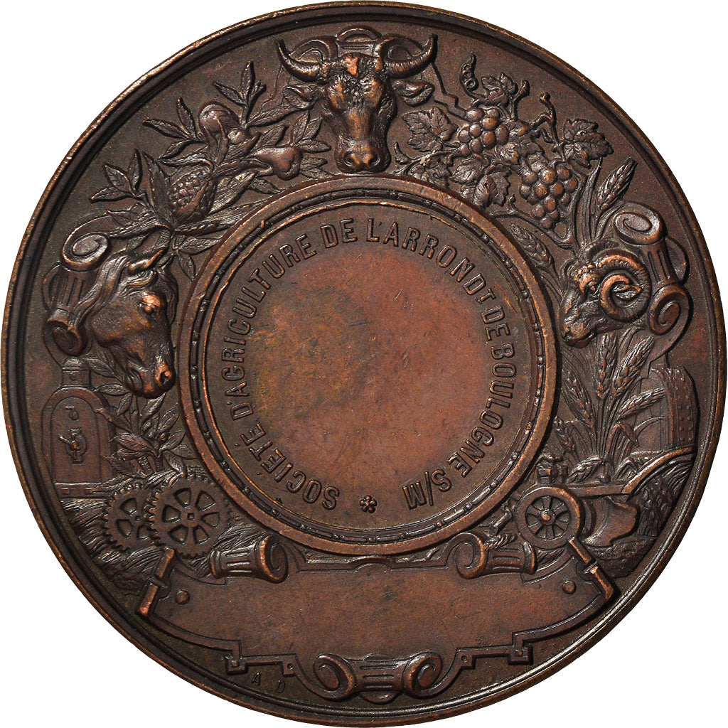 Frankreich, Medaille, Société d'Agriculture de Boulogne sur mer, Desaide, VZ