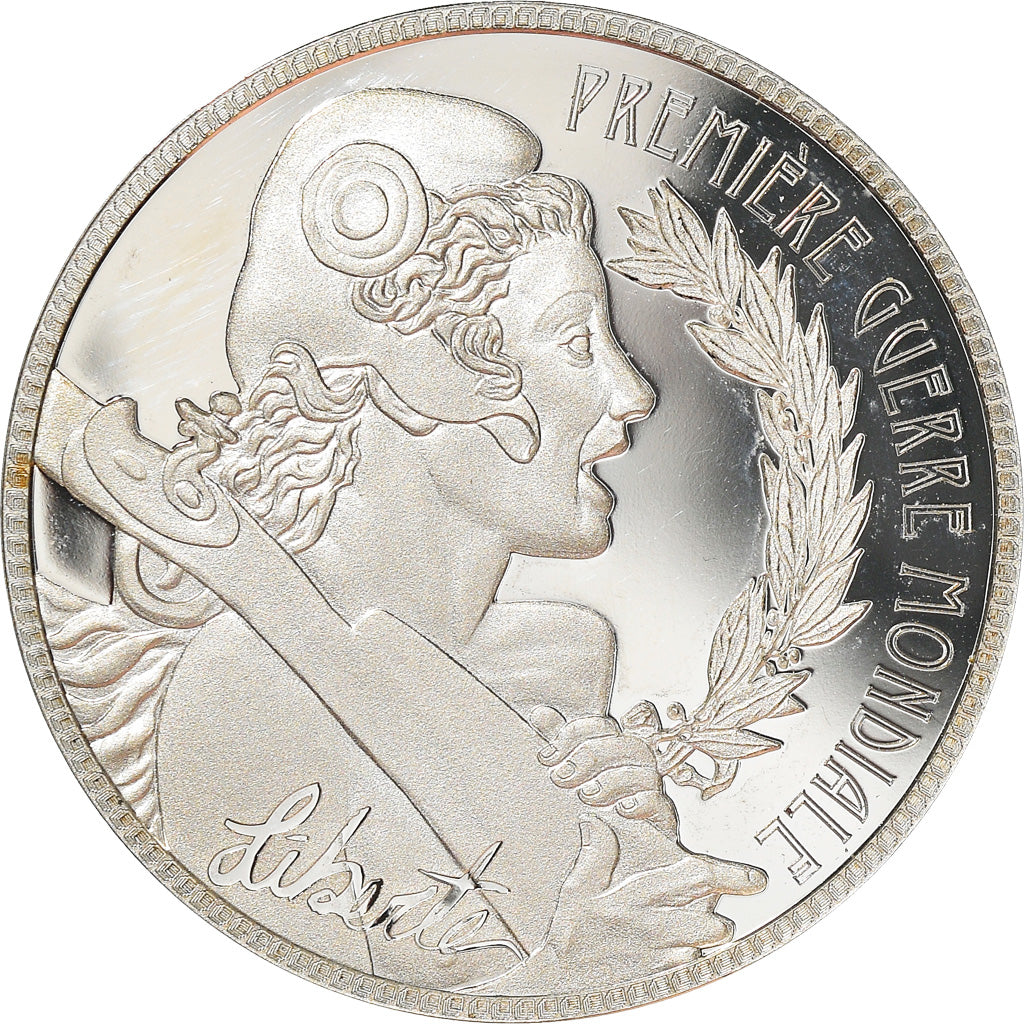 Francja, Medal, Les Emblèmes Français, 1ère Guerre Mondiale, WAR, MS(63)