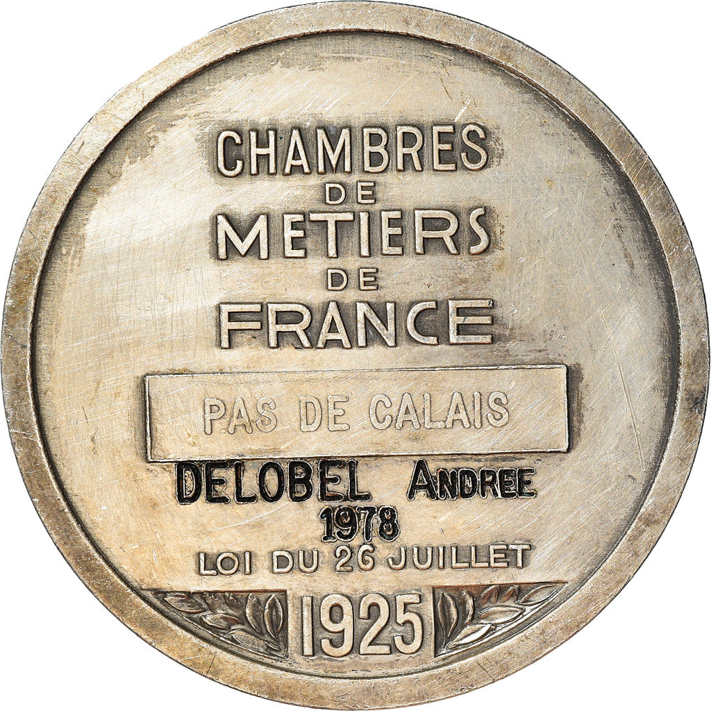 Francia, medaglia, Chambre de métiers de France, Business & industry, 1990