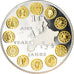 France, Médaille, 10 ans de l'Euro, Politics, FDC, Cuivre plaqué Argent