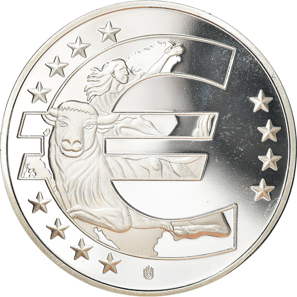 Francja, Medal, 10 Ans de l'Euro, Slovaquie, Politics, 2012, MS(65-70), Miedź