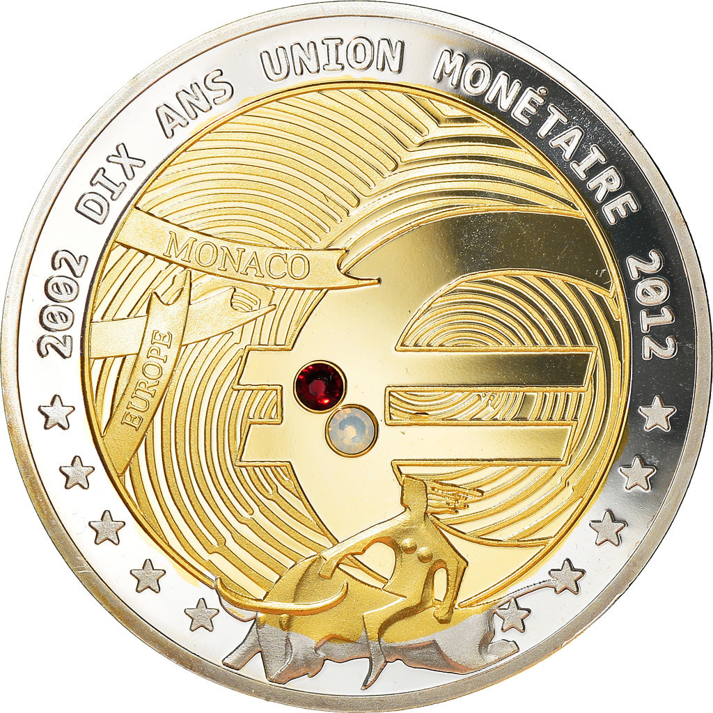 Francja, Medal, Europe, 10 Ans d'Union Monétaire, Politics, 2012, MS(65-70)