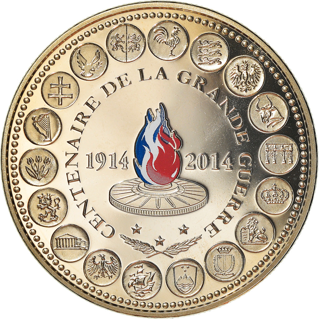 Frankreich, Medaille, L'Europe des XXVIII, Centenaire de la Grande Guerre