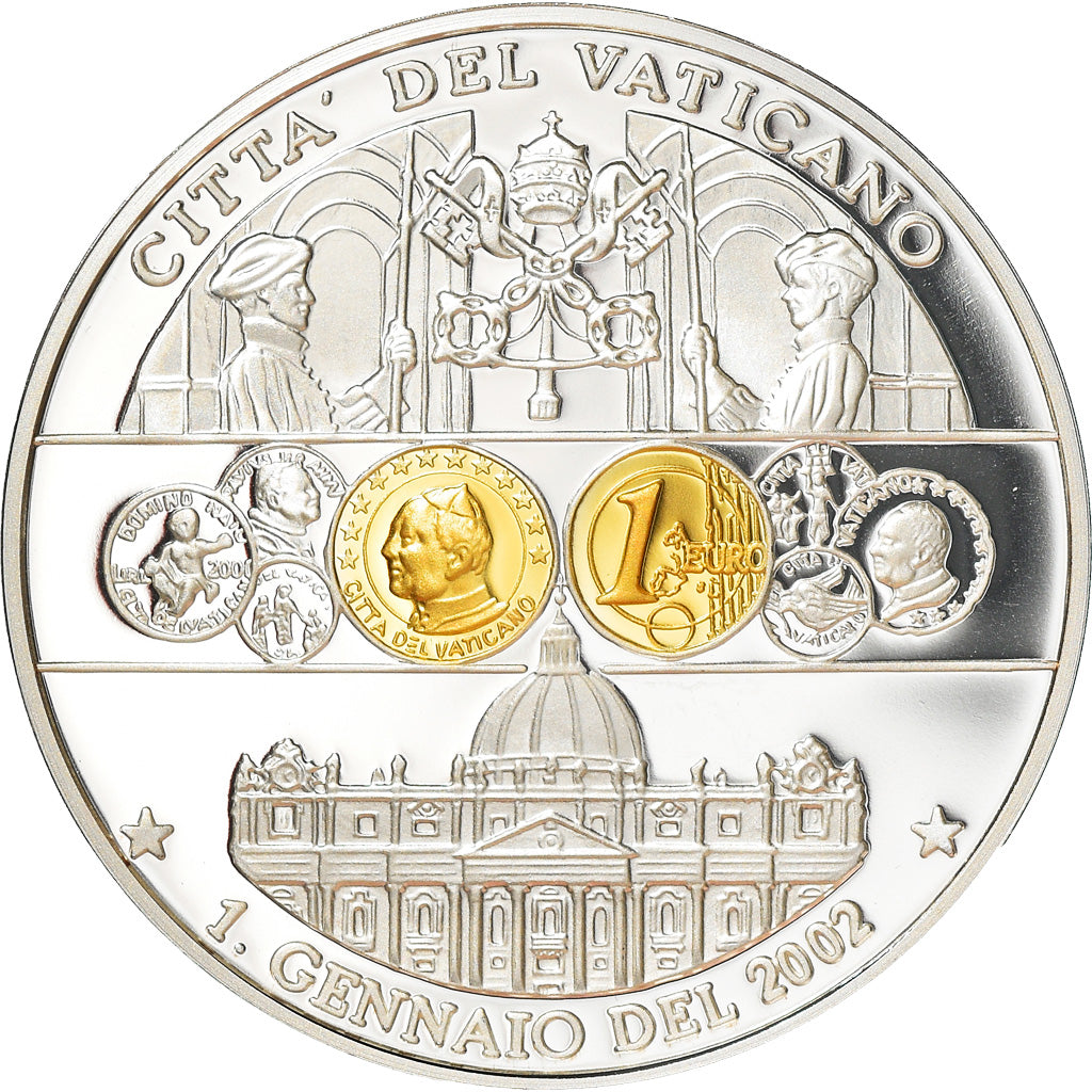 Vatican, Medal, L'Europe, Vatican, Politics, 2002, MS(65-70), Copper Plated