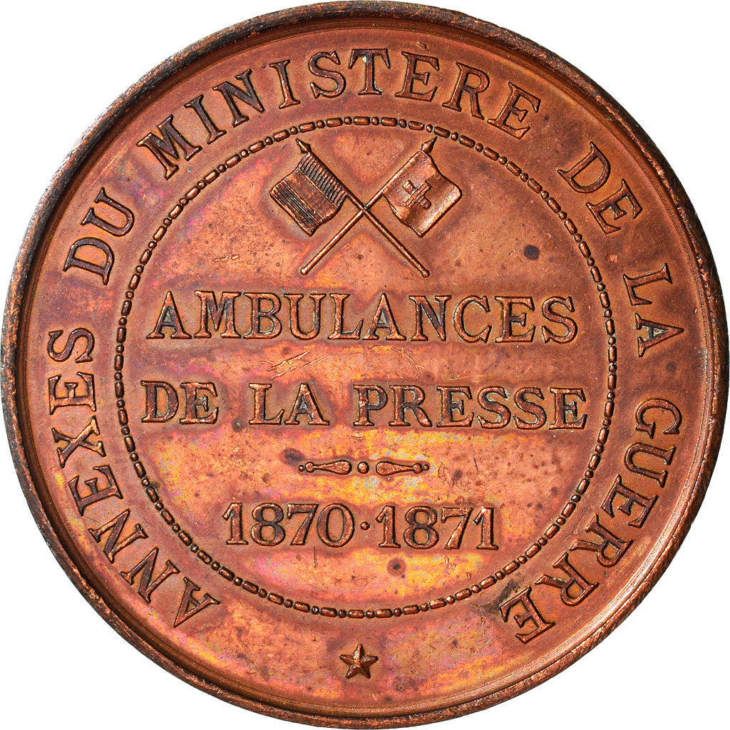 Francia, medaglia, Ministère de la Guerre, Ambulances de la Presse, WAR