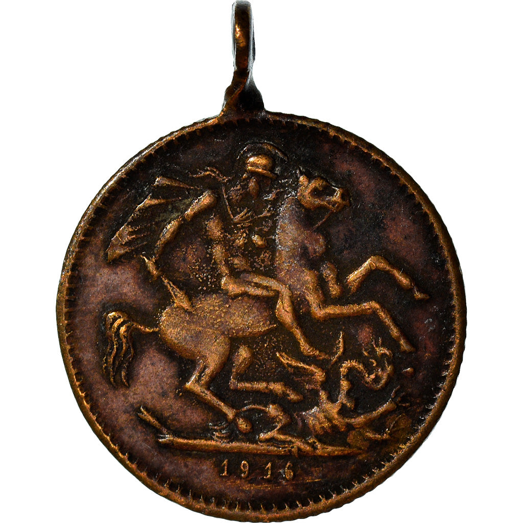 Verenigd Koninkrijk, Token, Edward VIII, 1916, Ruta, ZF, Koper