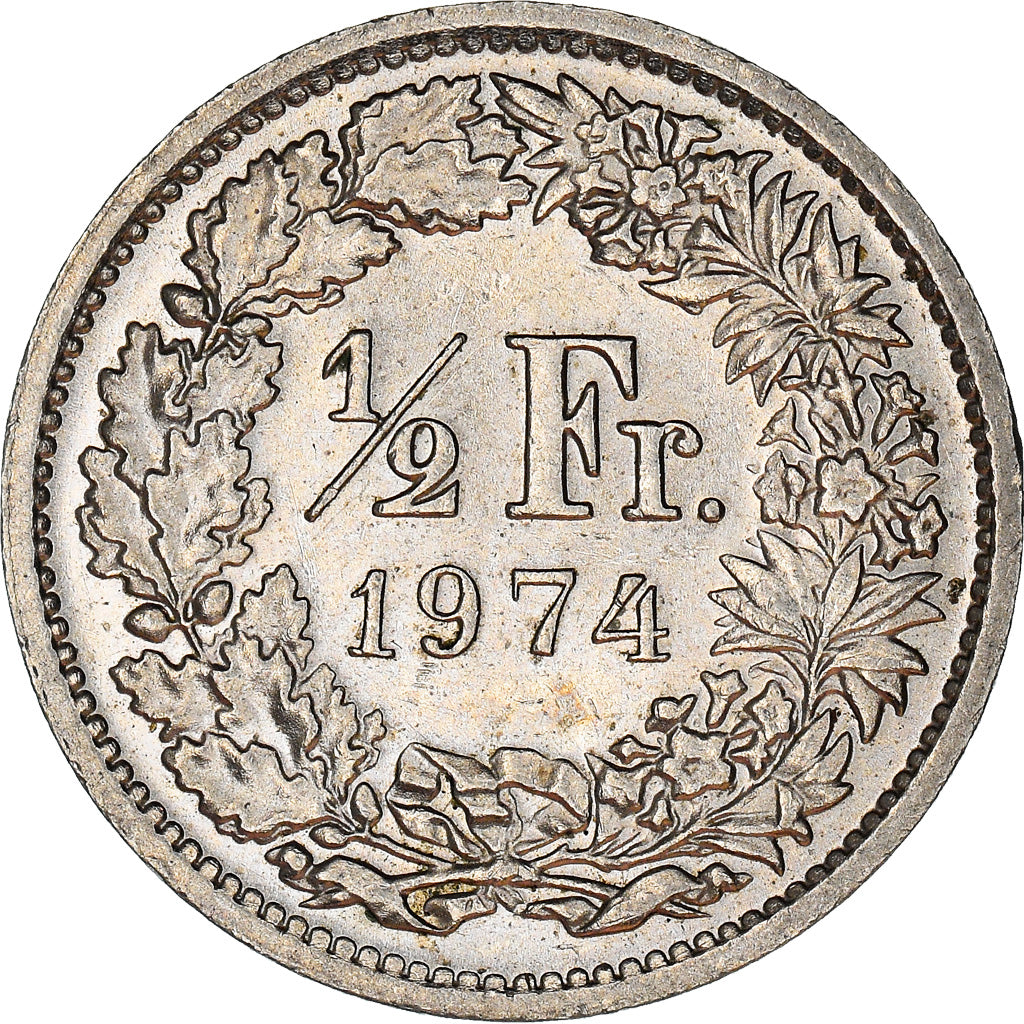 Monnaie, Suisse, 1/2 Franc, 1974, Bern, SUP+, Cupro-nickel, KM:23a.1