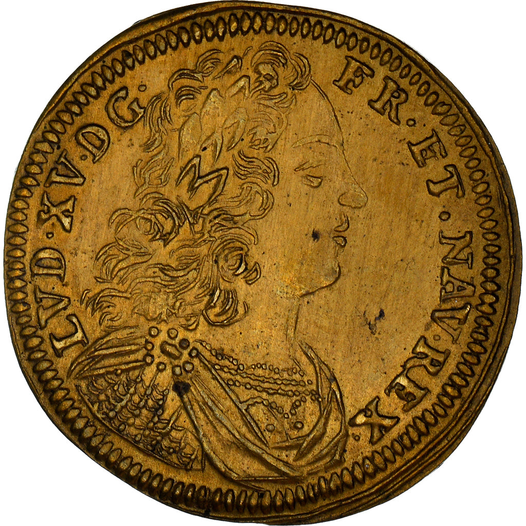 France, Token, Louis XV, Michael Leichkauff, Rechenpfennig, History, MS(63)