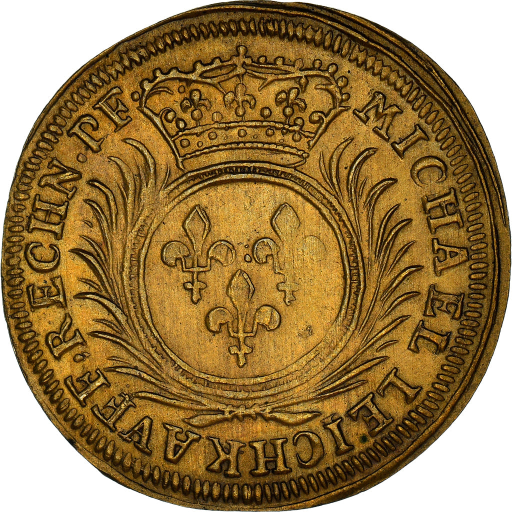 France, Token, Louis XV, Michael Leichkauff, Rechenpfennig, History, MS(63)