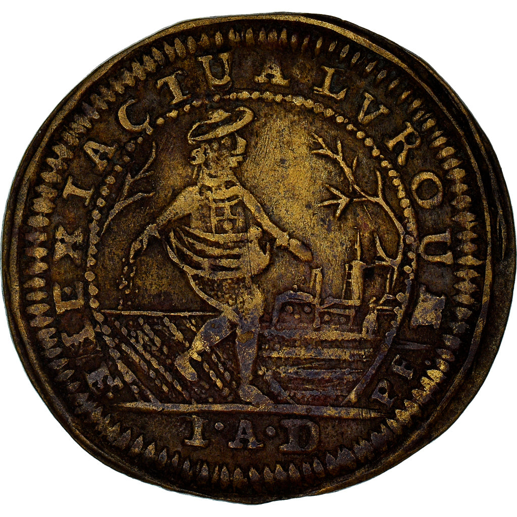 France, Token, Royal, Louis XV, Nuremberg, History, EF(40-45), Brass