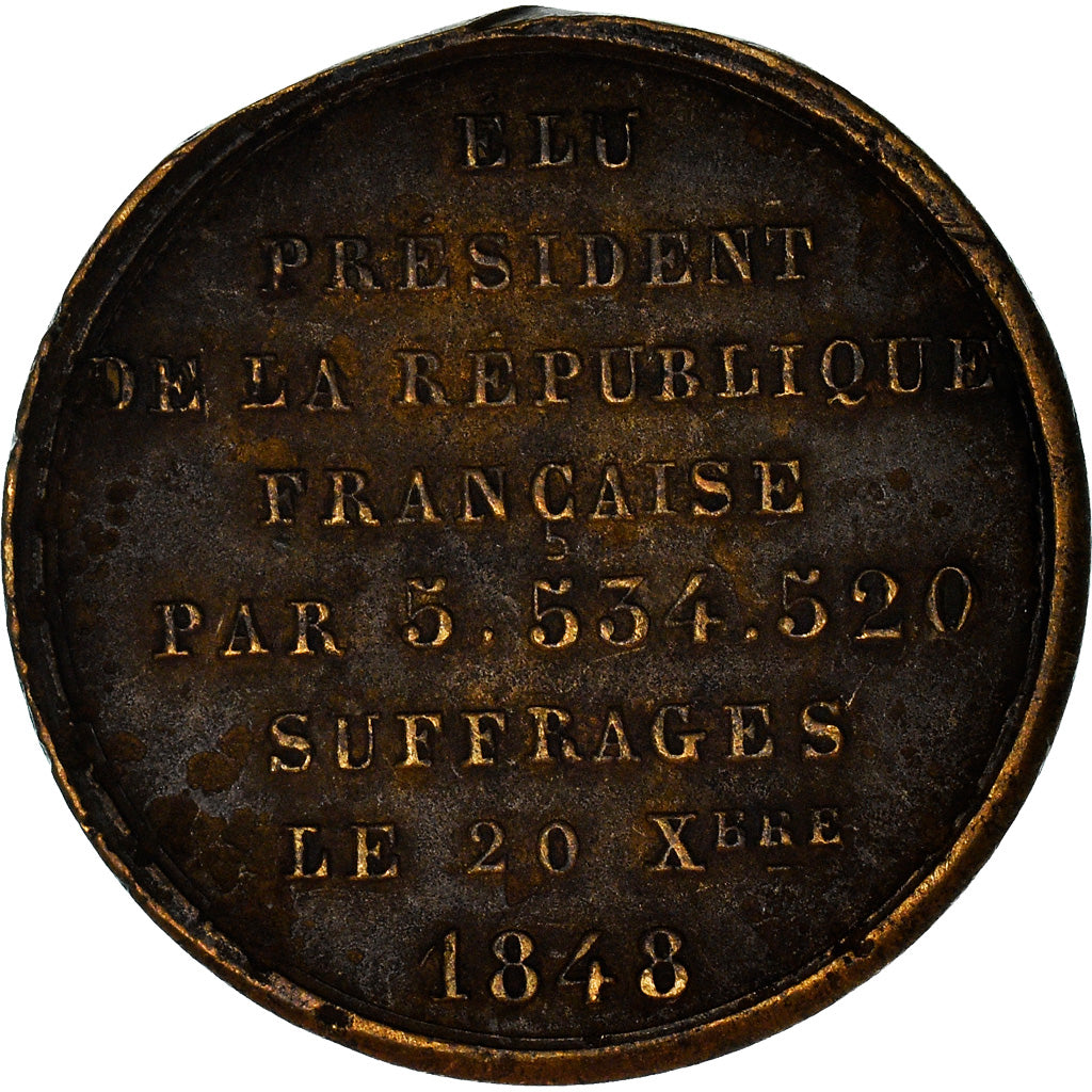 Francia, medaglia, Louis Napoléon Bonaparte, Président de la République