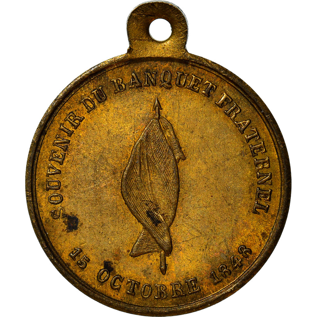 França, Medal, Segunda República Francesa, Banquet Fraternel, Ville de Caen