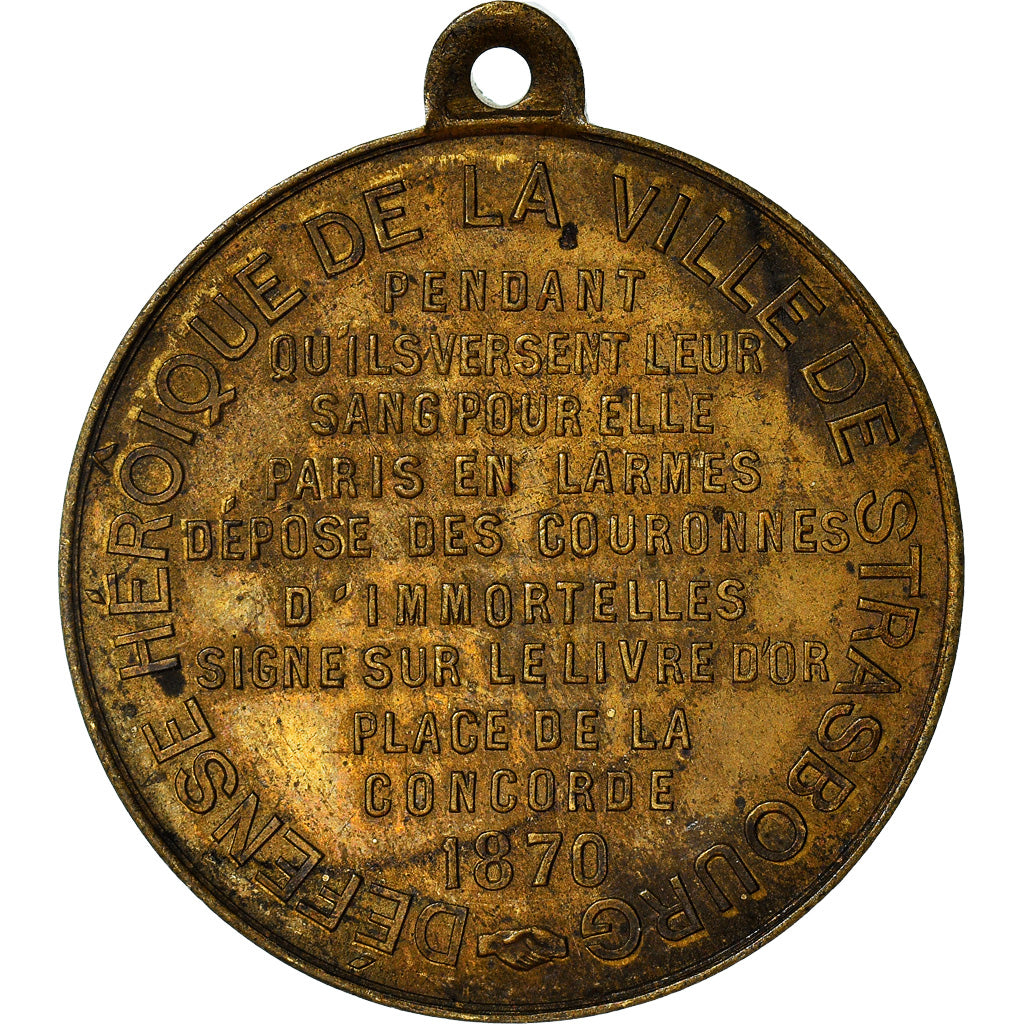 França, Medal, Révolution, Défense Héroïque de la Ville de Strasbourg