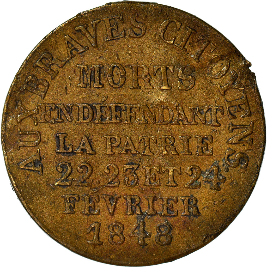 Francja, Medal, Druga Republika Francuska, Journées des 22, 23, 24 février