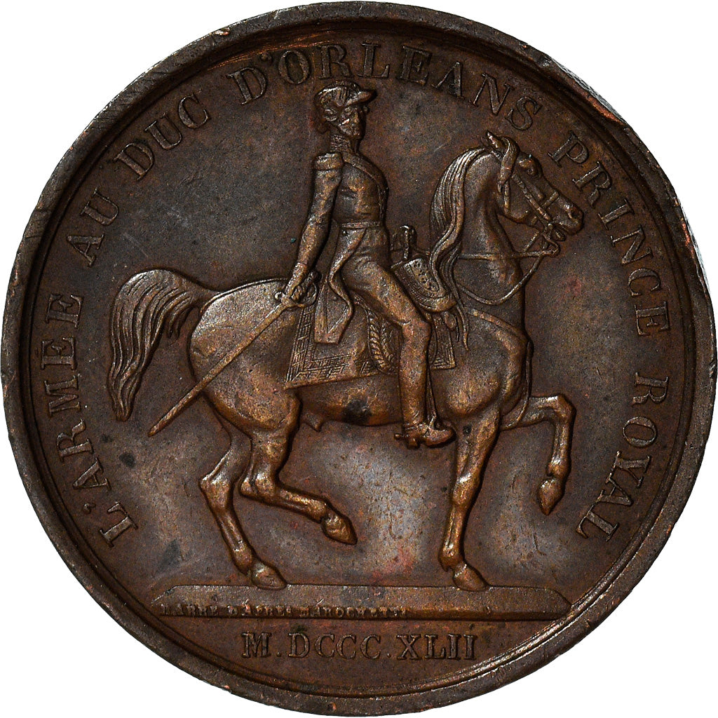 França, Medal, Luís Filipe I, L'Armée au Duc d'Orléans Prince Royal