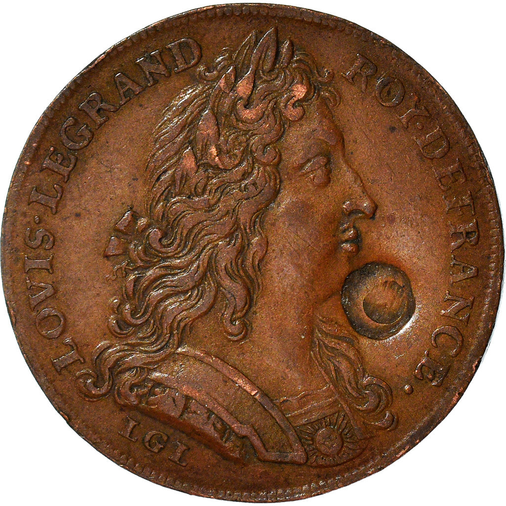 France, Token, Royal, Louis XIV, Ordinaire des Guerres, History, AU(50-53)