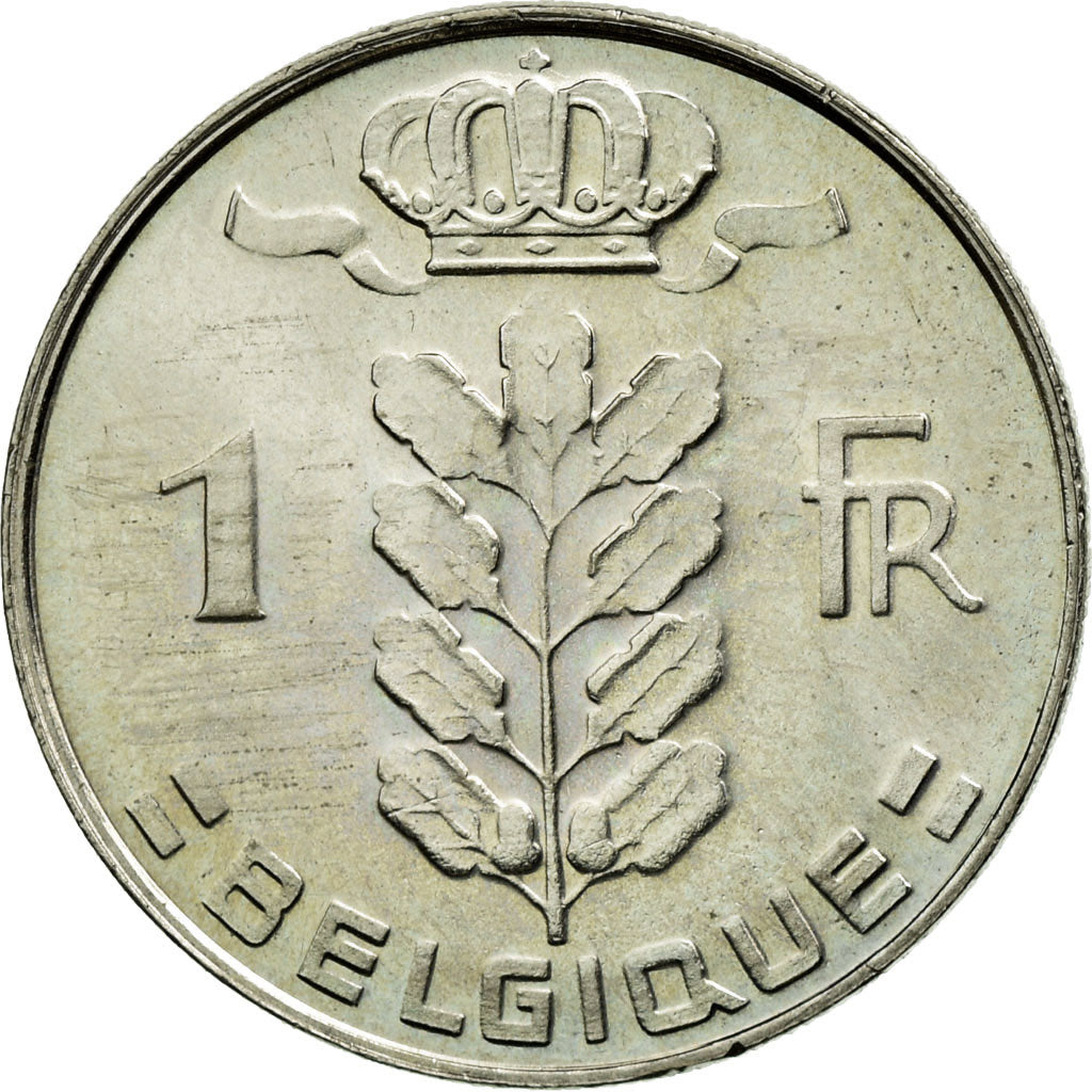 Coin, Belgium, Franc, 1977, MS(63), Copper-nickel, KM:142.1