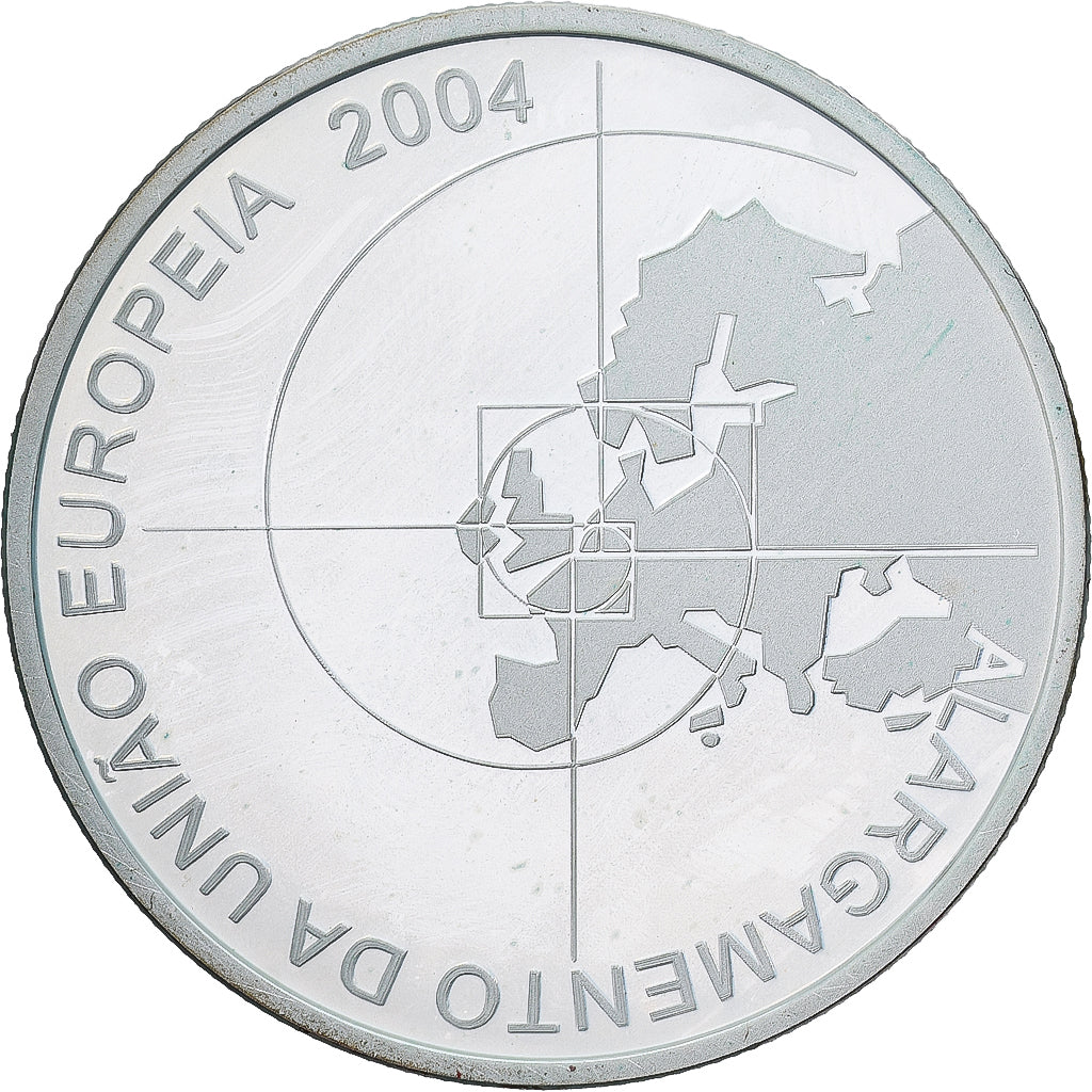 Portugal, Enlargement of EU, 8 Euro, 2004, Lisbon, Proof, STGL, Silber, KM:753a