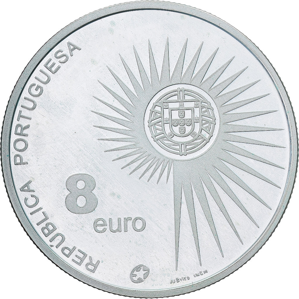 Portugal, Enlargement of EU, 8 Euro, 2004, Lisbon, Proof, STGL, Silber, KM:753a