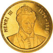 Frankreich, Medaille, Les Rois de France, Henri III, History, VZ, Vermeil