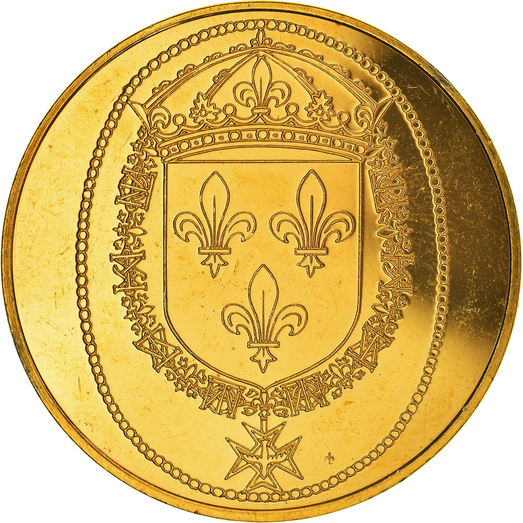 Frankreich, Medaille, Les Rois de France, Henri III, History, VZ, Vermeil