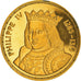 France, Medal, Les Rois de France, Philippe IV, History, AU(55-58), Vermeil
