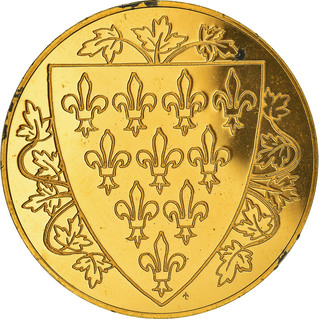 France, Medal, Les Rois de France, Philippe IV, History, AU(55-58), Vermeil