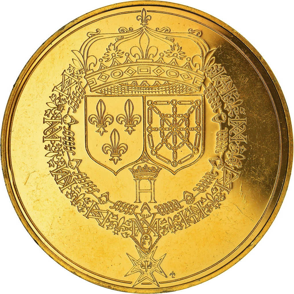 Francia, medalla, Les rois de France, henri IV, History, EBC, Oro vermeil
