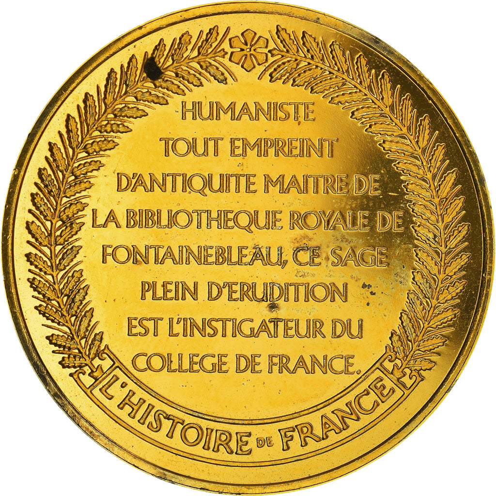 France, Medal, L'Histoire de France, Guillaume Bude, History, AU(50-53), Vermeil