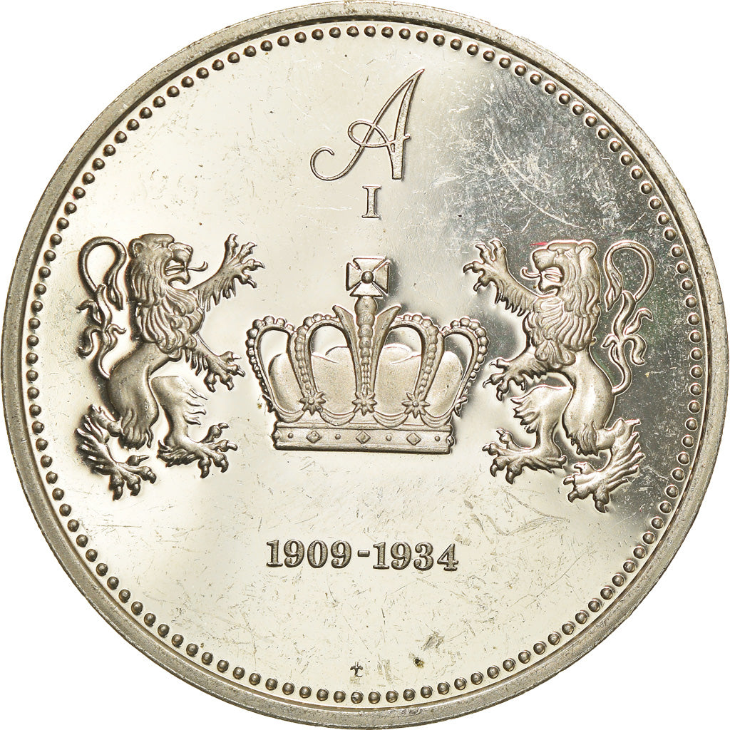 Belgium, Token, Albert Ier, Roi des Belges, Politics, AU(55-58), Silver