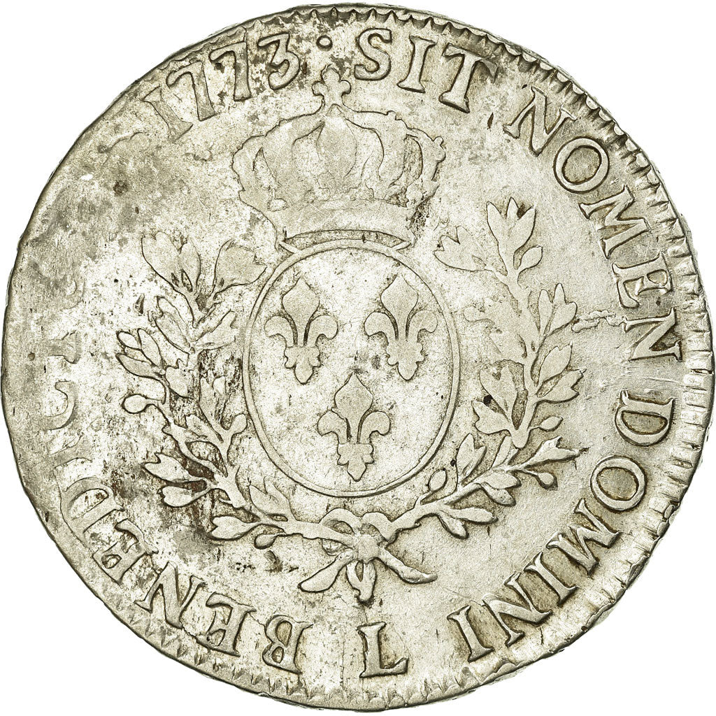 Coin, France, Louis XV, Écu à la vieille tête, Ecu, 1773, Bayonne, VF(20-25)