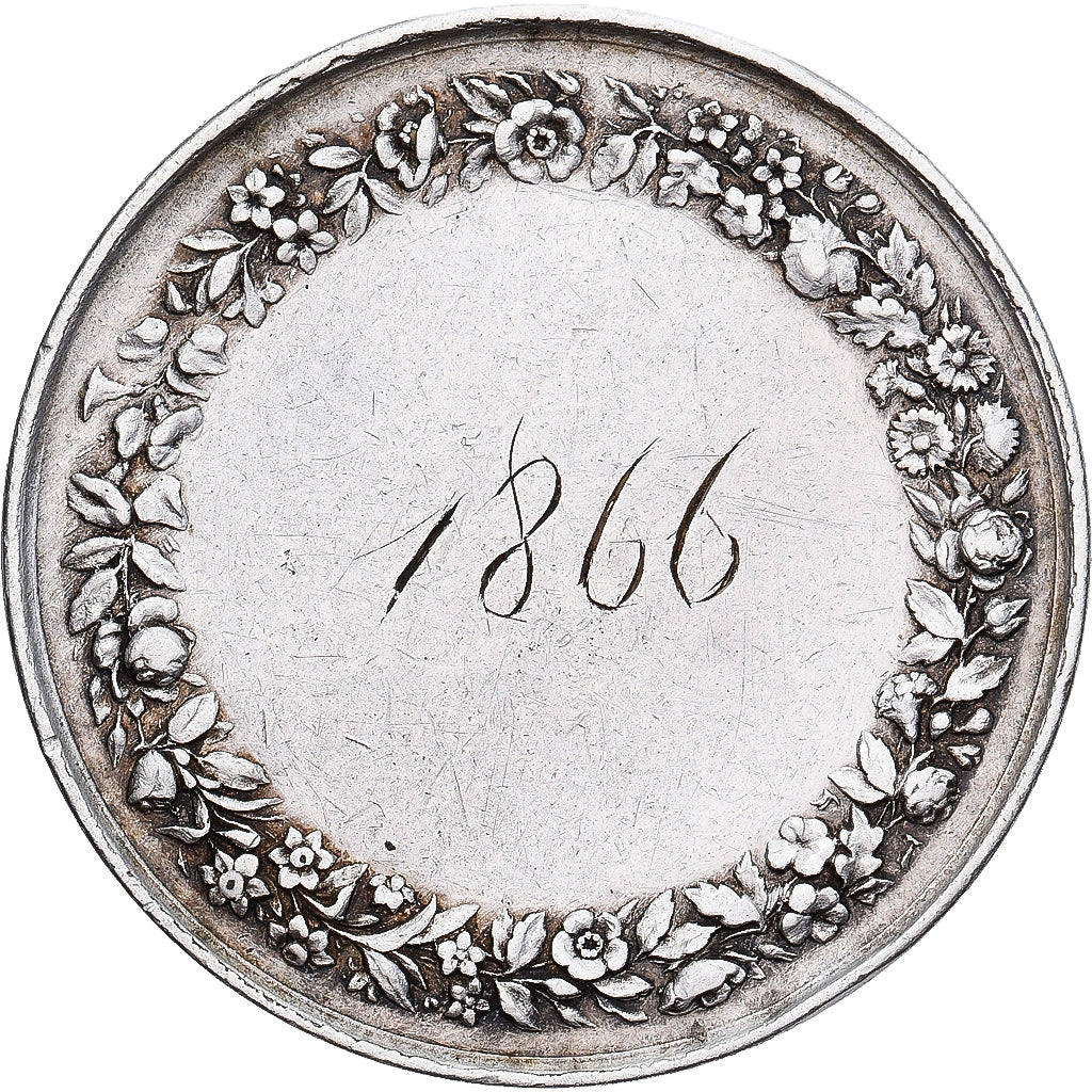 France, Médaille, Noces, Mariage, Religion, Religions & beliefs, 1866, TTB+
