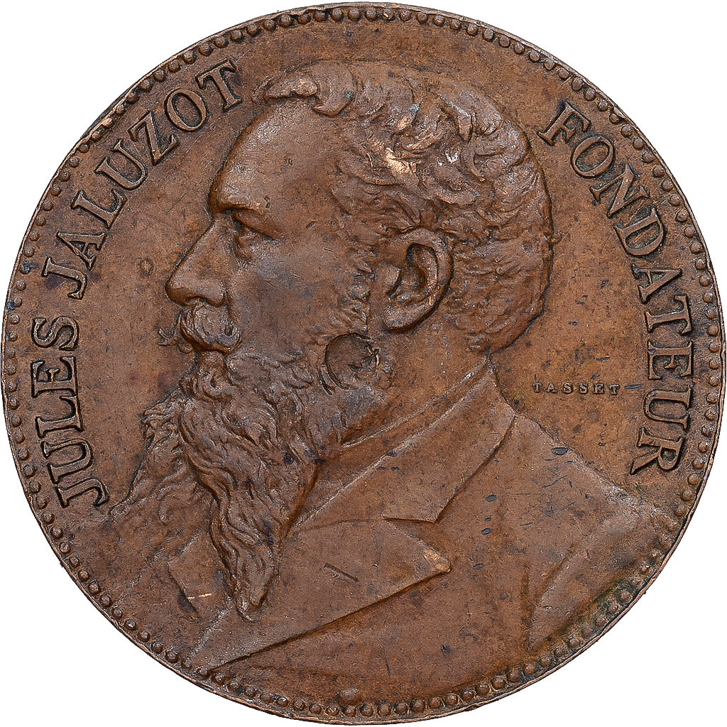 Francia, medalla, Au Printemps, Jules Jaluzot, Paris, 1890, Tasset, MBC+, Cobre