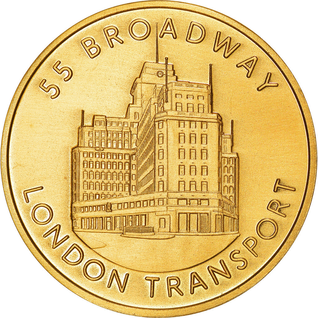 Regno Unito, medaglia, 55 Broadway, London Transport, 1993, FDC, Rame
