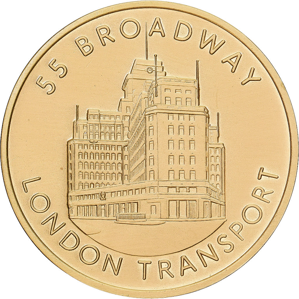 United Kingdom, Medal, 55 Broadway, London Transport, 1993, MS(65-70), Copper