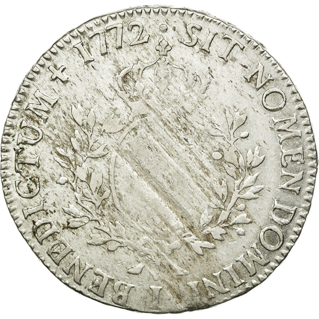 Moneta, Francia, Louis XV, Écu à la vieille tête, Ecu, 1772, Limoges, B+