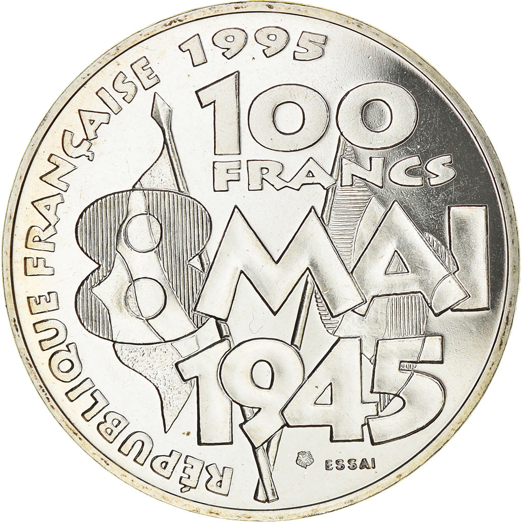 Monnaie, France, 8 mai 1945, 100 Francs, 1995, ESSAI, FDC, Argent